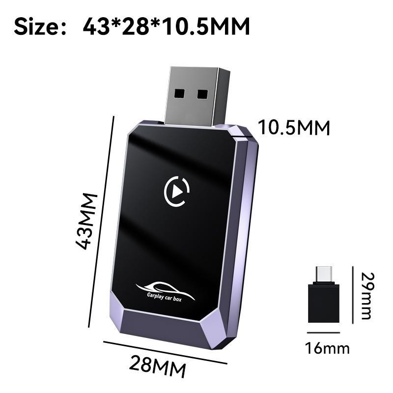 Wireless Carplay Adapter Supplier - OEM 2025 Factory Wholesale 2 in 1 USB