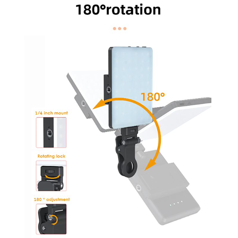 Phone Fill Light Factory - OEM Tiktok Hot Portable Clip-On LED Tripod Remote