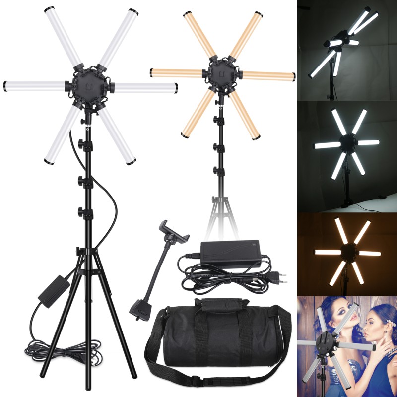 Photography Lighting Supplier - OEM 6/12 Tubes Beauty Soft Lighting Shadowless