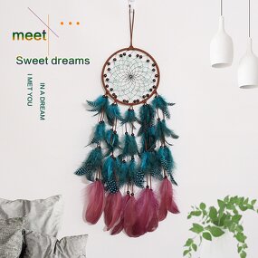 Dream Catcher Manufacturer - OEM/ODM New Retro Pendant Feather Wind Chime Home Decoration