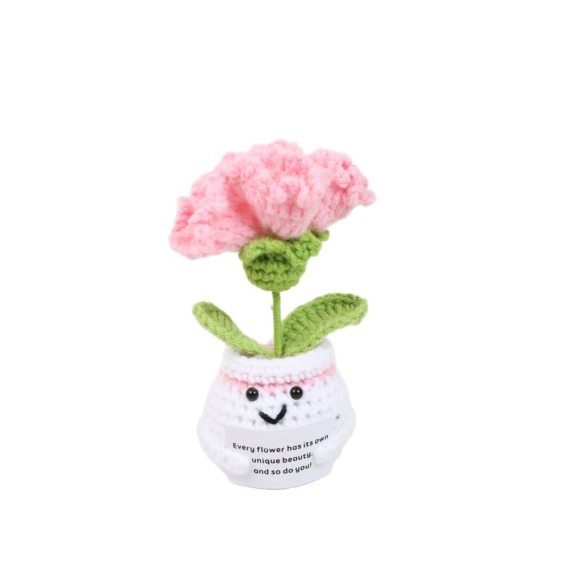 Handmade Crochet Ornaments Factory - OEM/ODM Hot Selling New Positive Energy Card Desktop