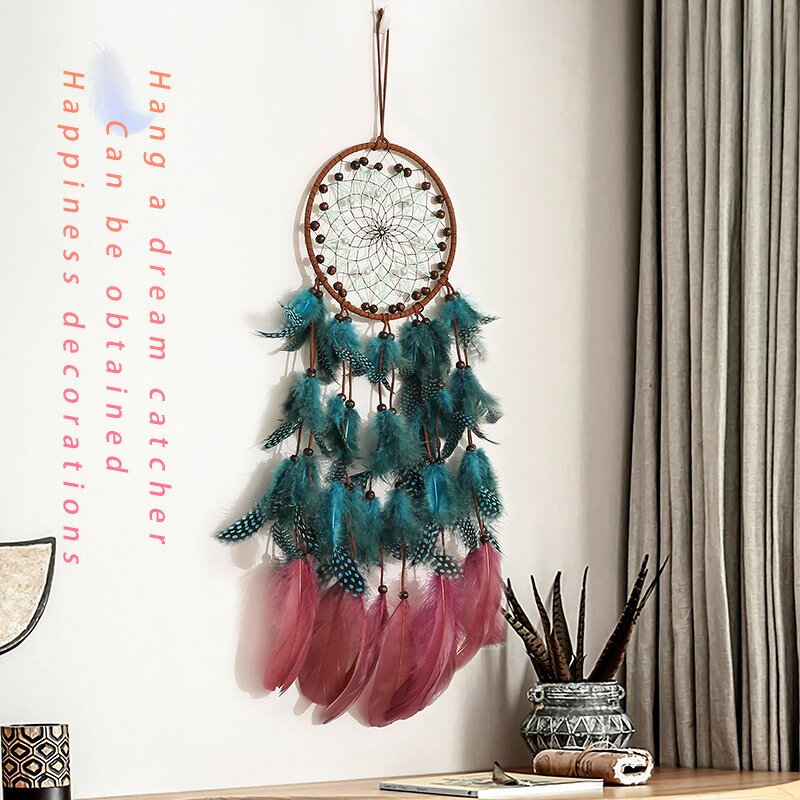 Dream Catcher Manufacturer - OEM/ODM New Retro Pendant Feather Wind Chime Home Decoration