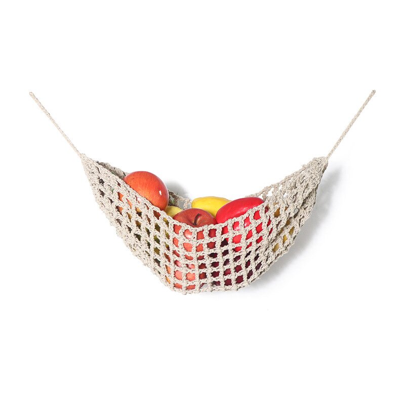 Kitchen Fruit Basket Manufacturer - OEM/ODM Bohemian Minimalist Nordic Table Hanging Net Pocket