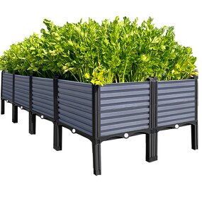Planting Box Supplier - OEM/ODM Rectangular Plastic for Courtyard Balcony Roof Vegetable