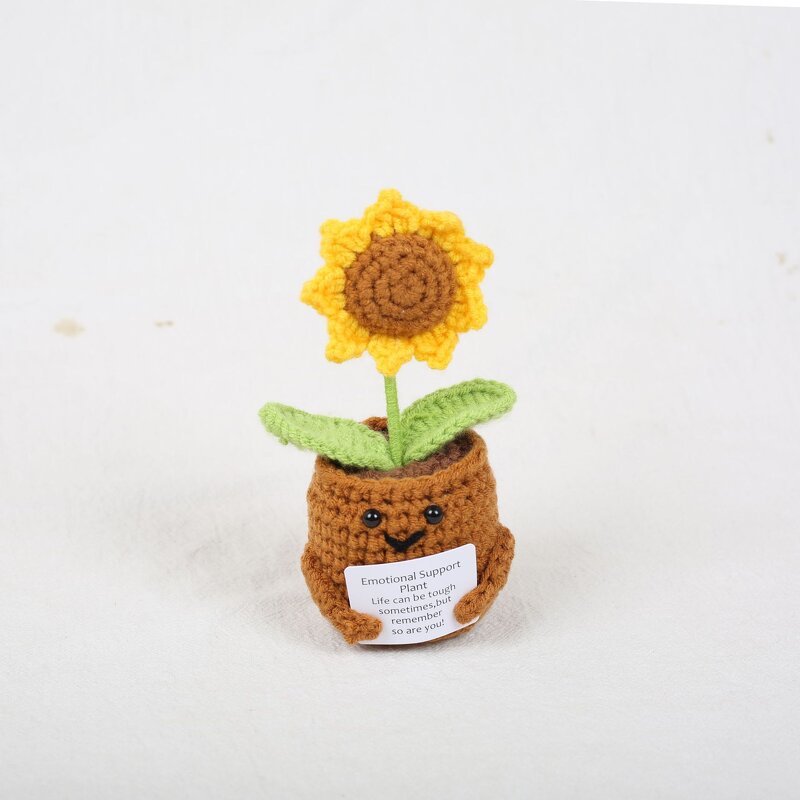 Handmade Crochet Ornaments Factory - OEM/ODM Hot Selling New Positive Energy Card Desktop