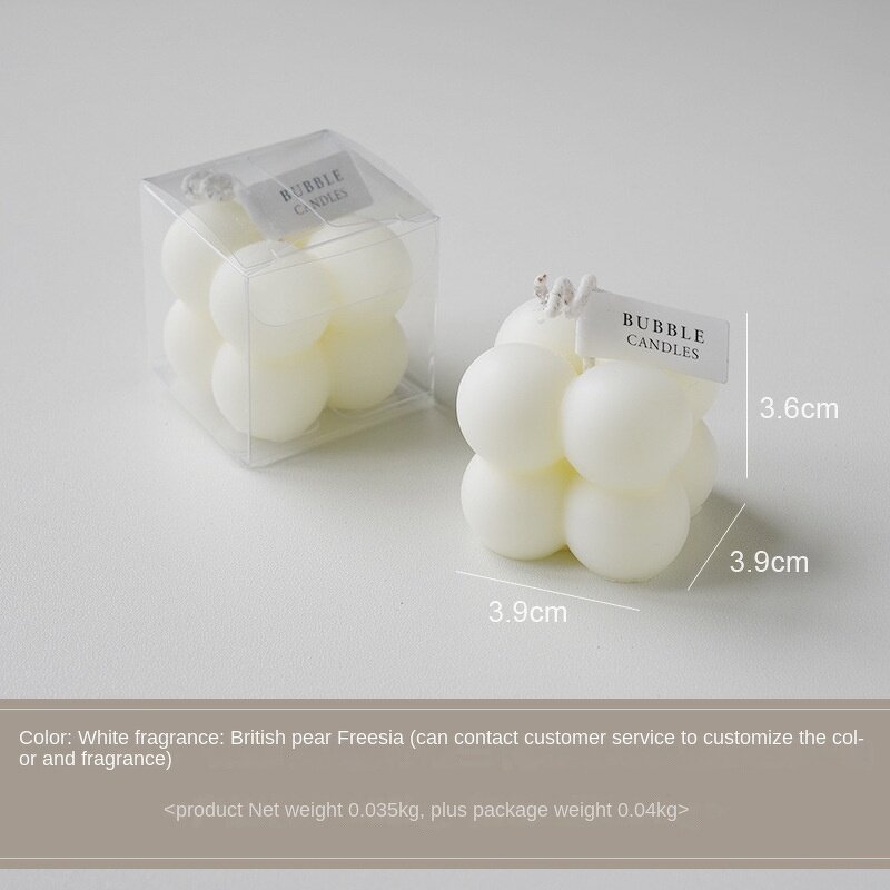 Small Rubik's Cube Candle Manufacturer - OEM/ODM Handmade Candle Holder Cute Birthday Gift