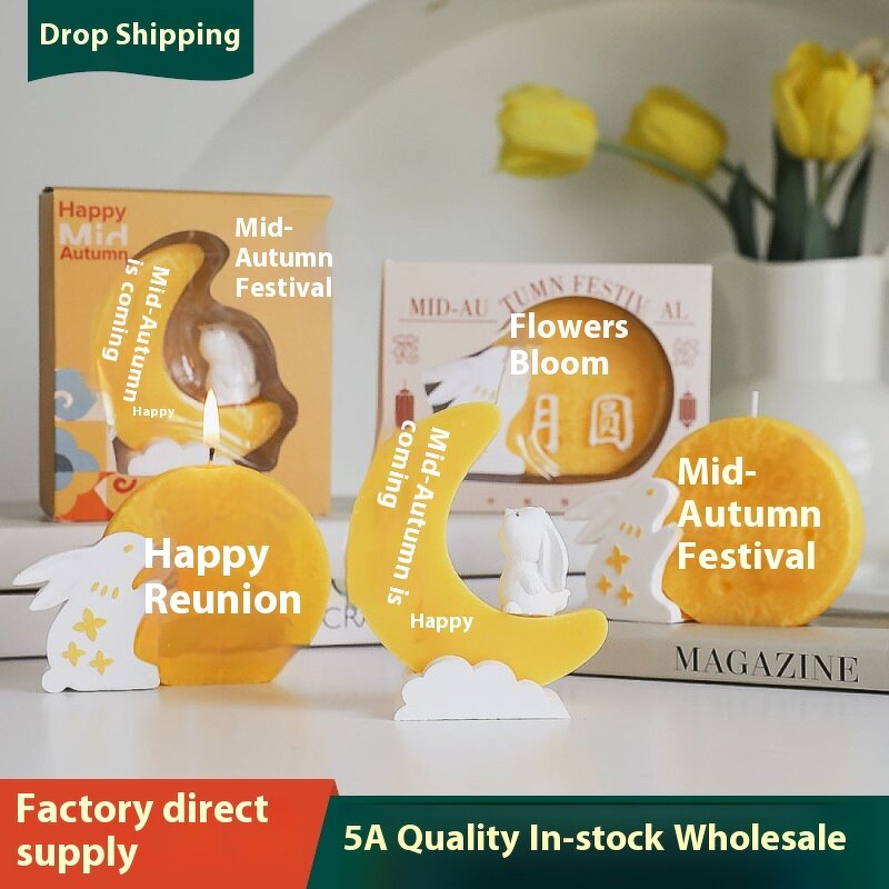 Soy Wax Candle Supplier - OEM/ODM Mid-Autumn Festival Gift Custom Handmade Alien Shape