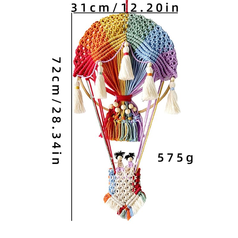 Wall Hanging Tapestry Supplier - OEM/ODM New Creative Hot Air Balloon Handmade Weaving