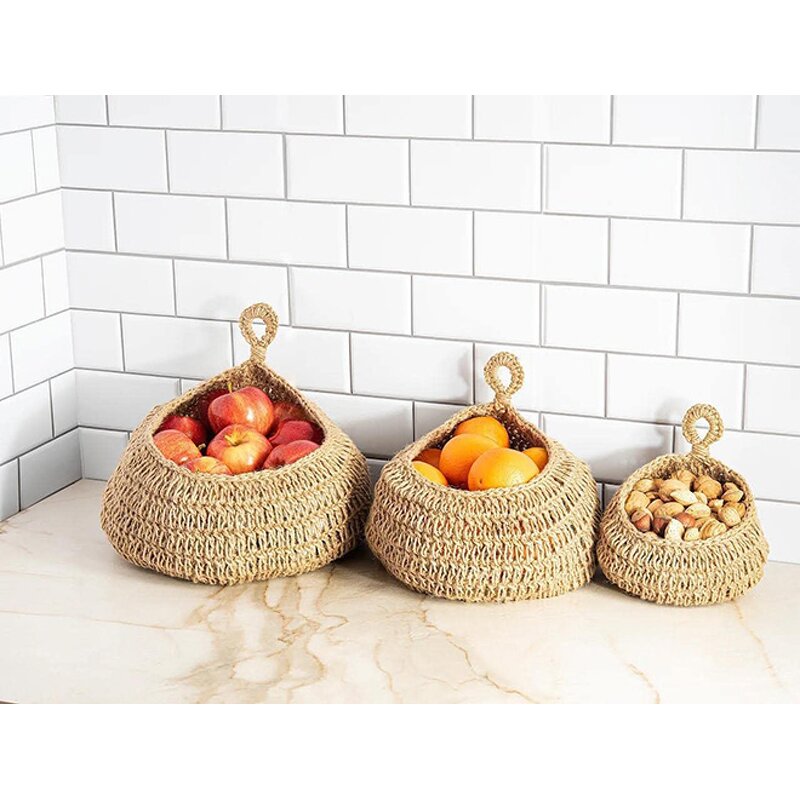 Hanging Fruit Baskets Supplier - Wholesale Bohemian Baskets for Kitchen Potato Onion Garlic