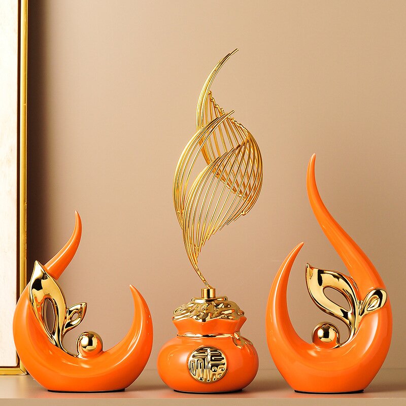 Art Ornaments Supplier - OEM/ODM High End Trendy Wine Cabinets TV Cabinets Home