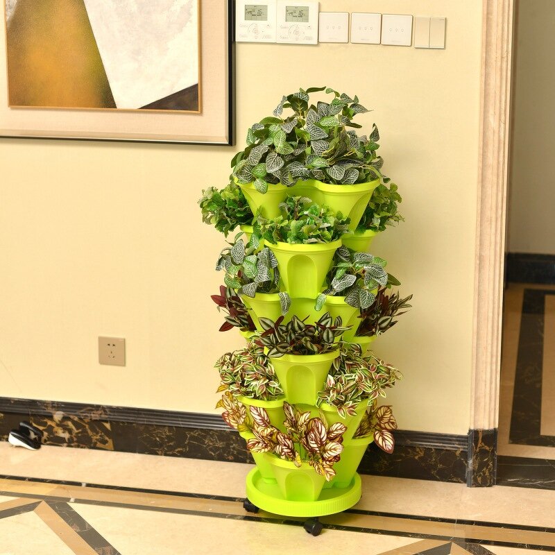 Resin Flower Pot Factory - OEM/ODM Wholesale Three-dimensional Multi-layer for Balcony