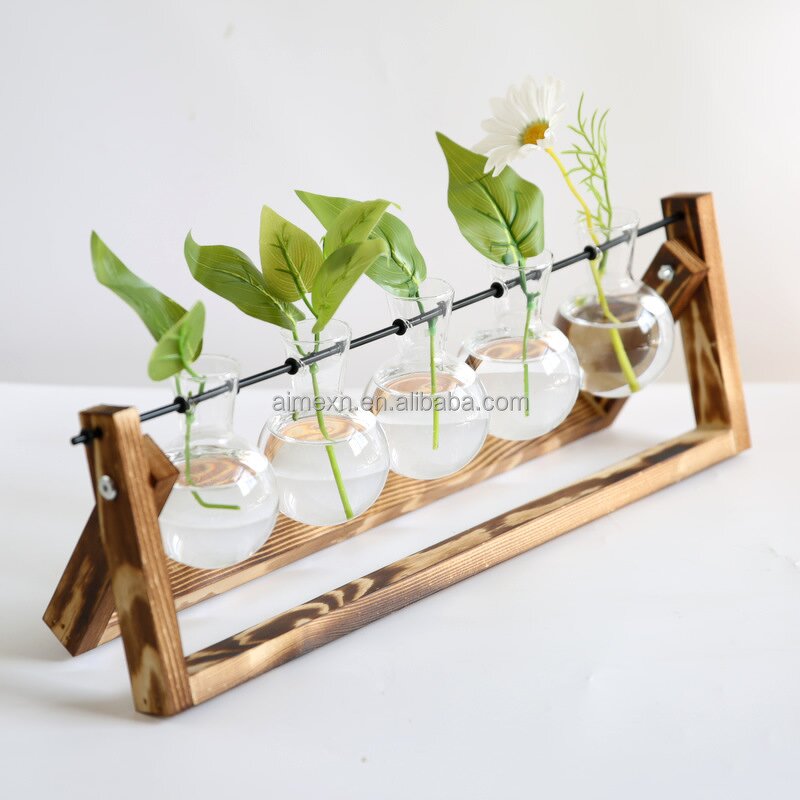 Wooden Terrarium Stand Factory - OEM/ODM Hot Cylinder with 5 Bulbs Desktop Propagation
