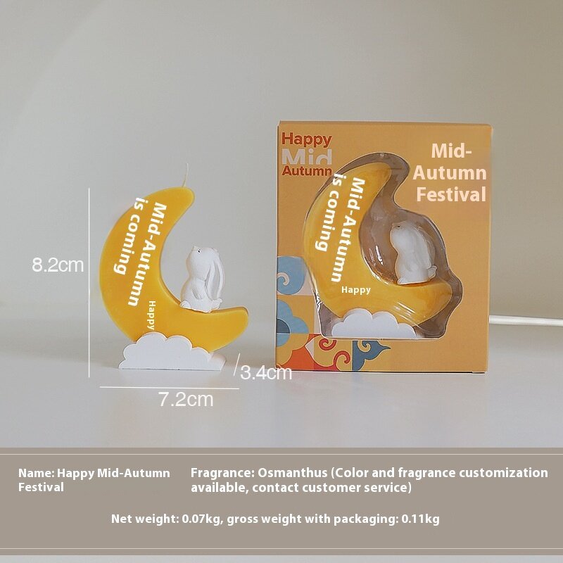 Soy Wax Candle Supplier - OEM/ODM Mid-Autumn Festival Gift Custom Handmade Alien Shape