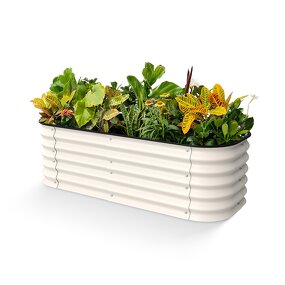 Balcony Planting Box Supplier - OEM/ODM Metal Oval Shape Eco-friendly for Outdoor Use