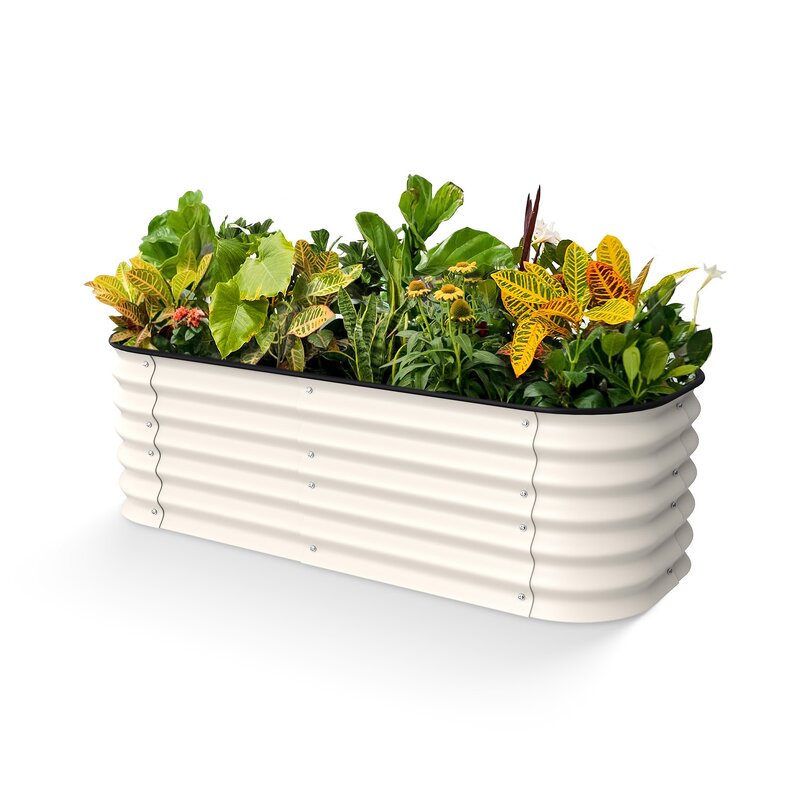 Balcony Planting Box Supplier - OEM/ODM Metal Oval Shape Eco-friendly for Outdoor Use
