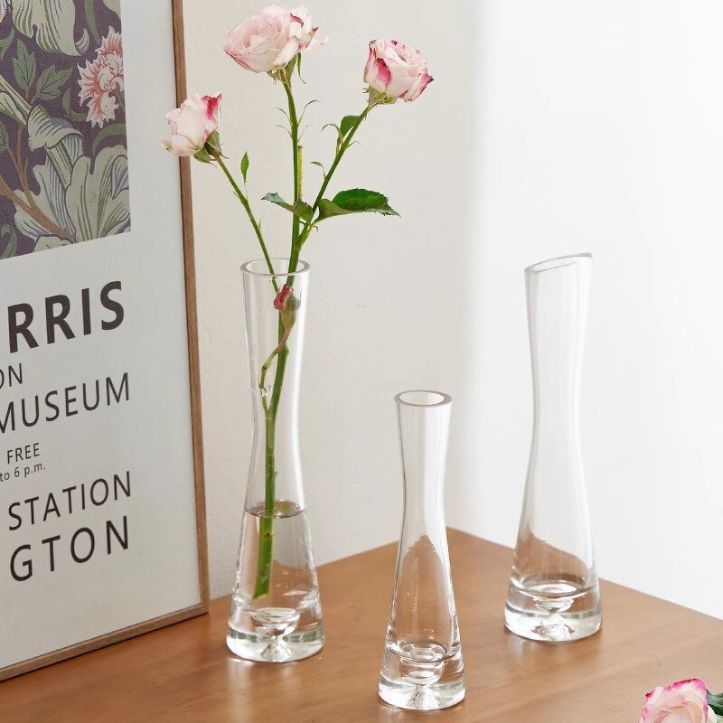 Hydroponic Mini Flower Bottle Factory - OEM/ODM Single Ins Wind Glass Transparent Nordic