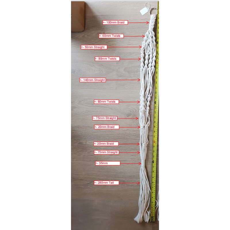 Macrame Plant Hangers Supplier - OEM/ODM 43.31 Inches Indoor Outdoor Wall Hanging Tassels