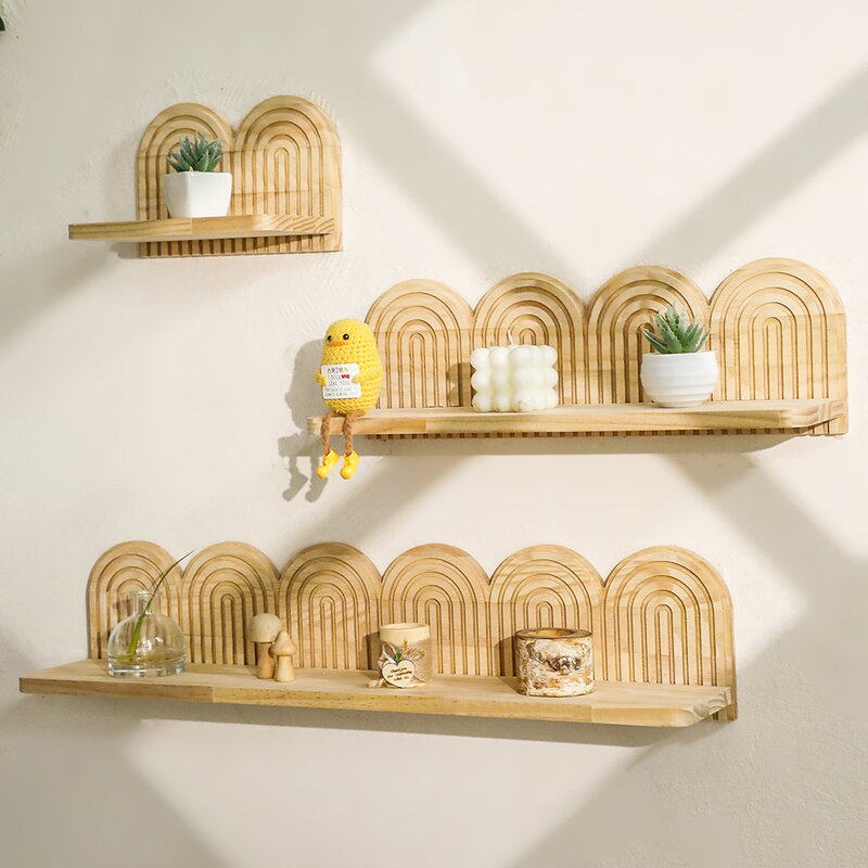 Creative Wall Shelf Supplier - OEM/ODM New Threaded Multi Layer Solid Wood Storage Rack