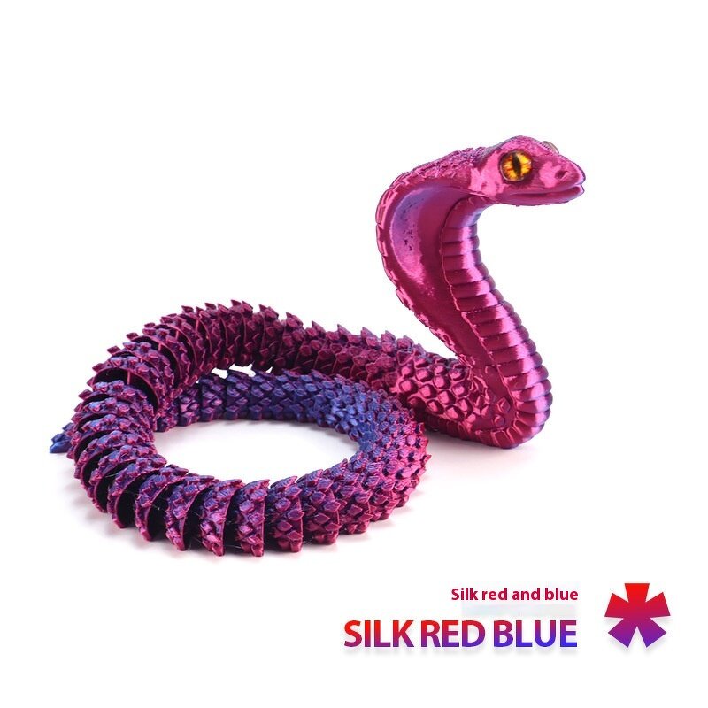 Creative Cobra Ornament Factory - OEM/ODM Cross-Border 3D Printed Movable Simulation Toy Snake