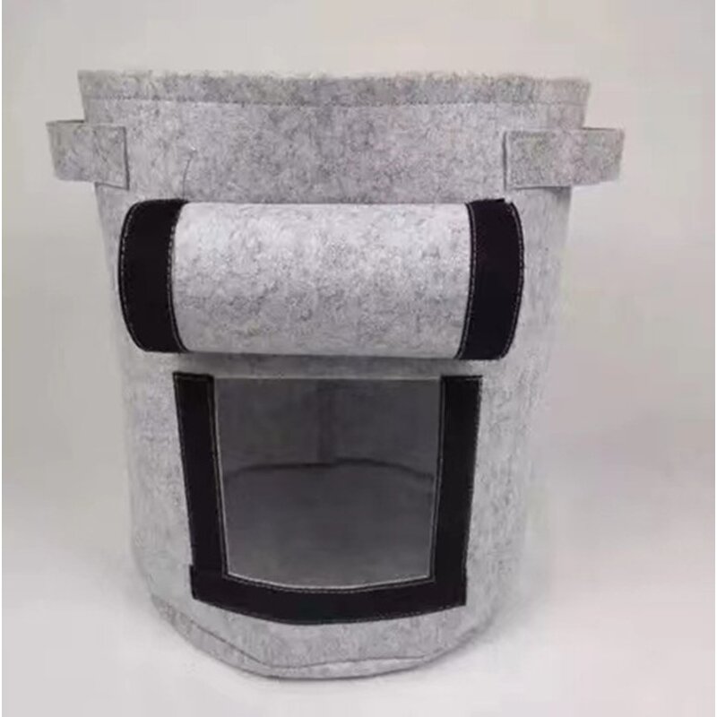 Felt Planting Bucket Factory - OEM/ODM Plant Bag Home Gardening Hand-held Seedling Bag
