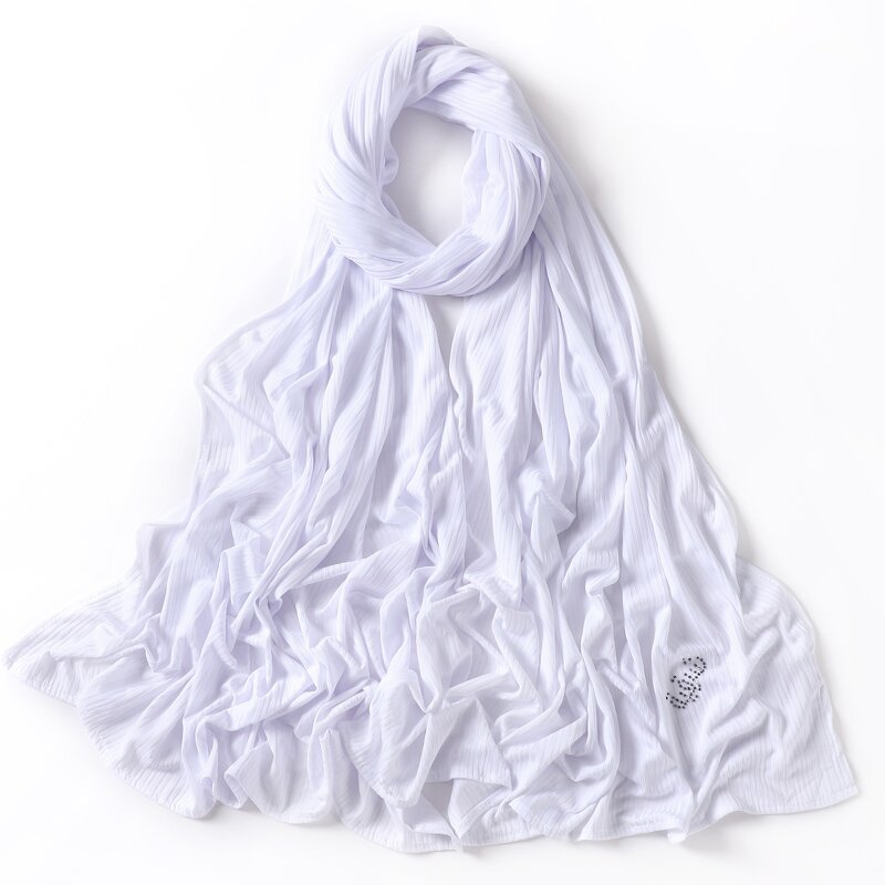 Ribbed Jersey Scarf Manufacturer - Wholesale Solid Long Shawl