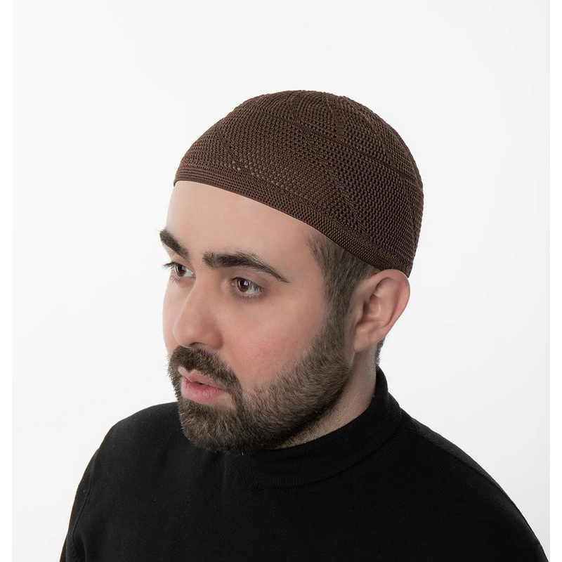 Men Prayer Caps Manufacturer - Wholesale Solid Breathable Knit Kufi Hats