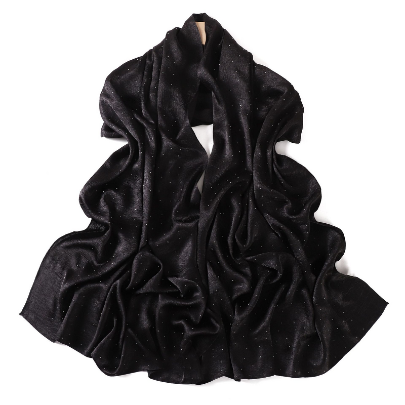 Satin Gauze Hijab Manufacturer - Bulk Solid Pearlescent Polyester Scarf