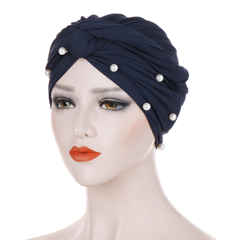 Instant Jersey Turban Supplier - Wholesale Stretchy Headwear with Pearl
