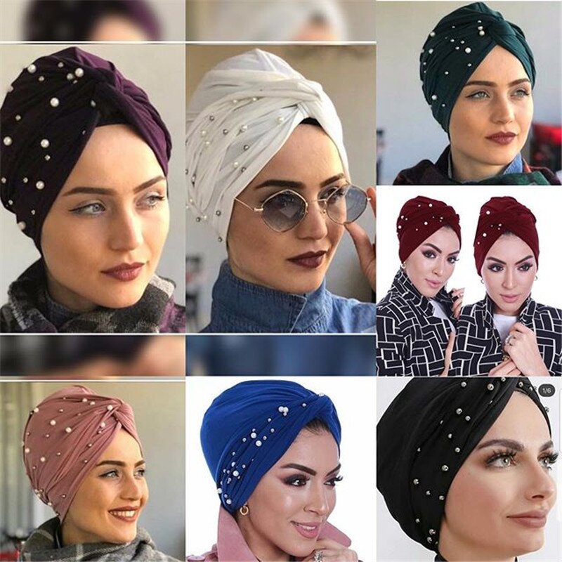 Jersey Turban Hijab Supplier - Wholesale Simple Pearl Turban