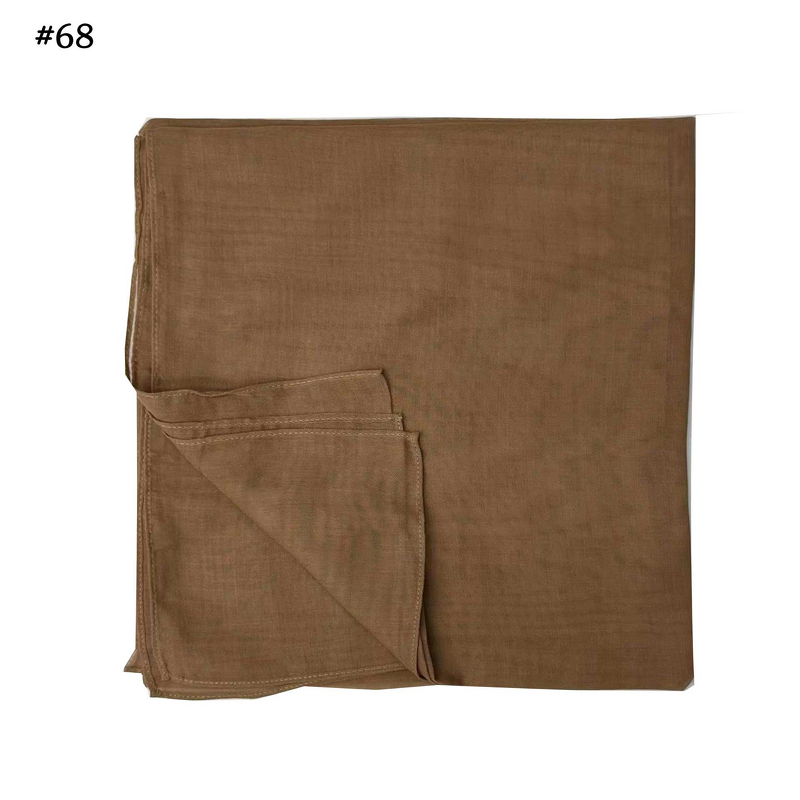Cotton Hijab Supplier - Wholesale Solid Square Veil 110x110cm