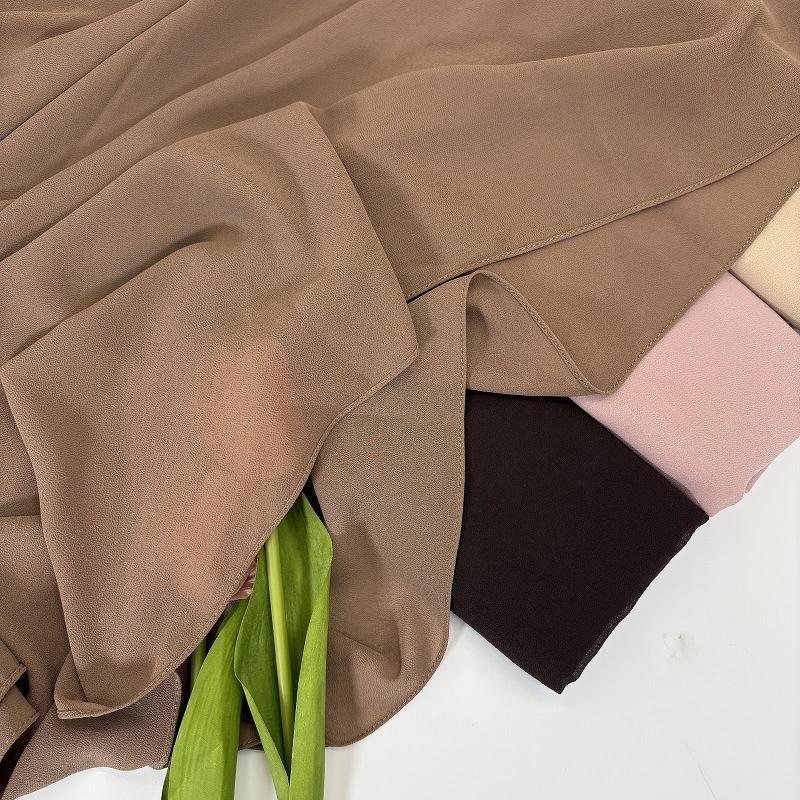 Plain Chiffon Hijab Manufacturer - Bulk 374 Colors Georgette Shawl