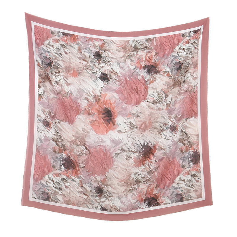 Square Laser Hijab Factory - OEM Floral Classic Bawal Custom Logo