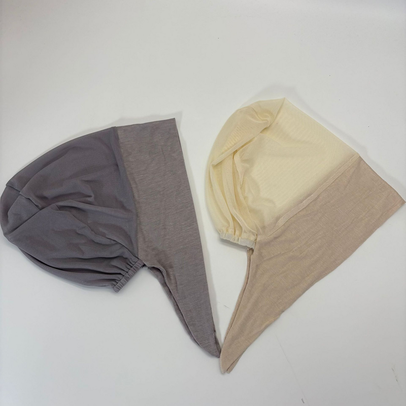 Jersey Mesh Hijab Cap Factory - Bulk 85 Colors Tie Back Bonnet