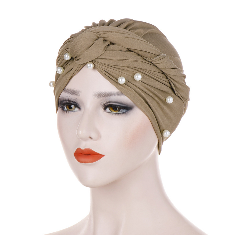 Instant Jersey Turban Supplier - Wholesale Stretchy Headwear with Pearl