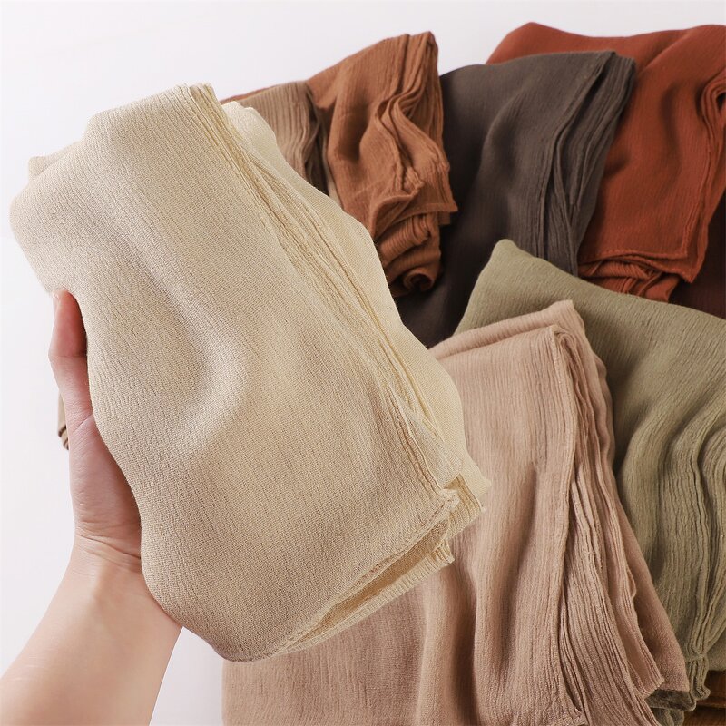 Rayon Wrinkle Hijab Manufacturer - Bulk Solid Color Crinkle Casual Wrap