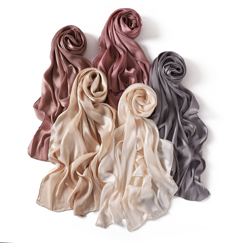 Plain Satin Shawl Supplier - Wholesale Glitter Soft Comfortable Hijab