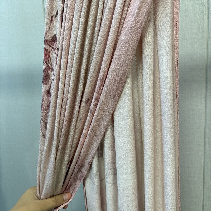 Printed Jersey Hijab Supplier - Bulk Floral Gradient Luxury Shawl