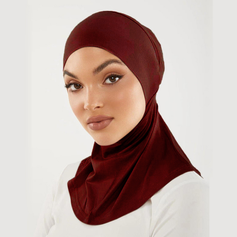 Sports Hijab Factory - OEM Full Coverage Stretchy Turban Bonnet