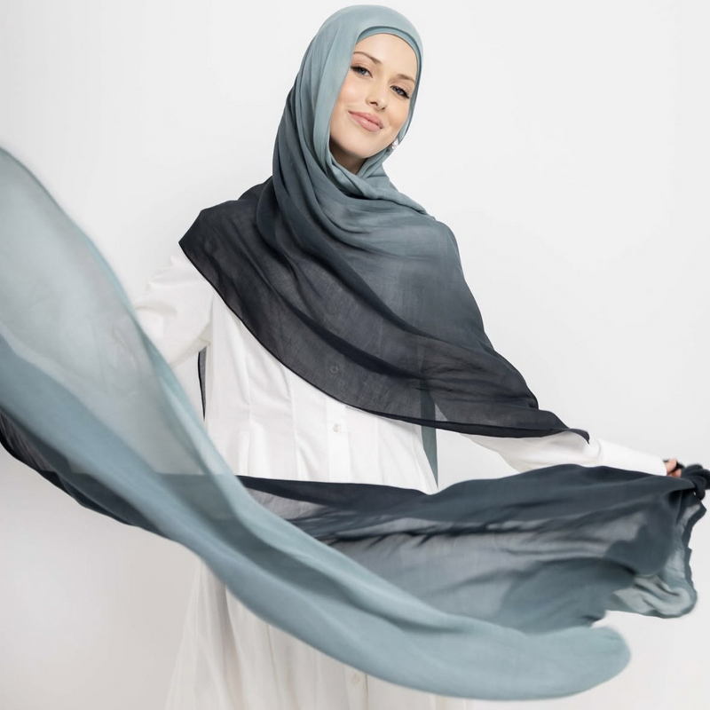 Bamboo Woven Modal Hijab Supplier - Bulk Solid Double Stitches Scarf