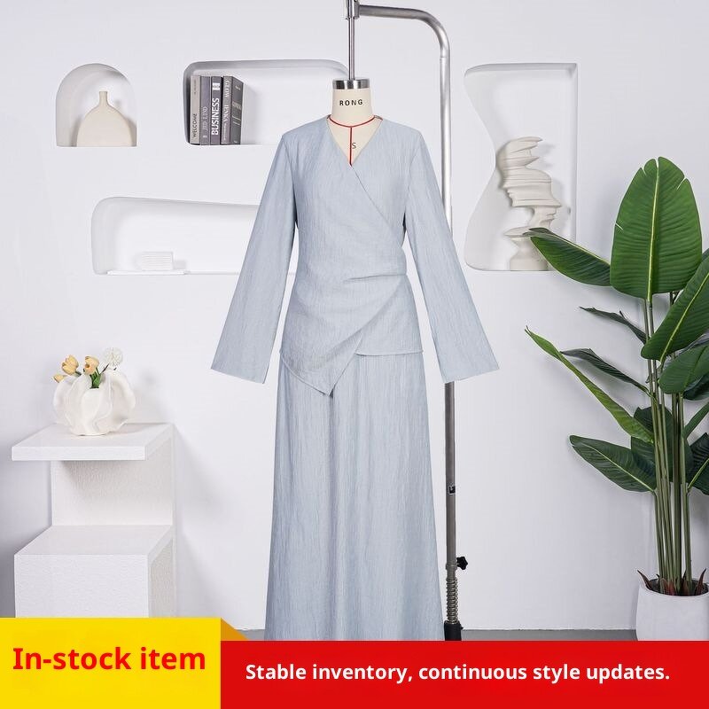 Two Piece Abaya Set Supplier - Wholesale Long Skirt Suit Plus Size Dress