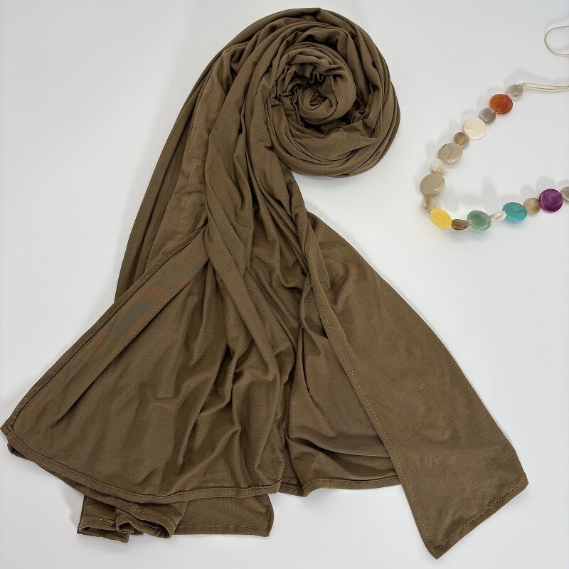 Bamboo Jersey Hijab Supplier - Bulk Plain Eco-Friendly Shawl