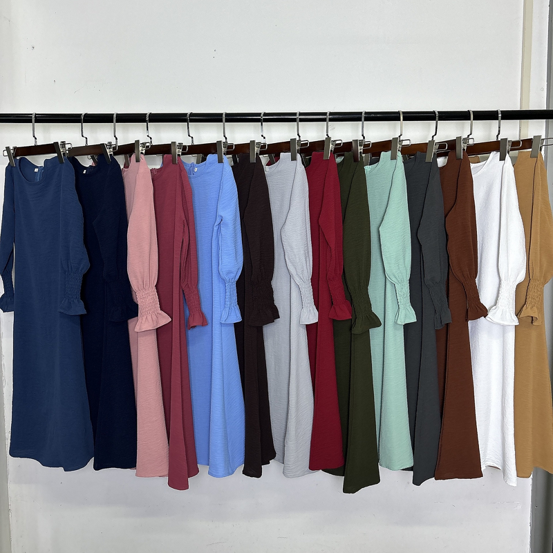 Kids Abaya Set Factory - OEM Long Jilbab Kaftan Solid Prayer Dress