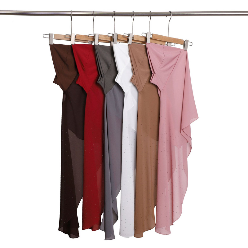 One Loop Instant Hijab Supplier - Bulk Crystal Lux Rhinestone Wedding Shawl