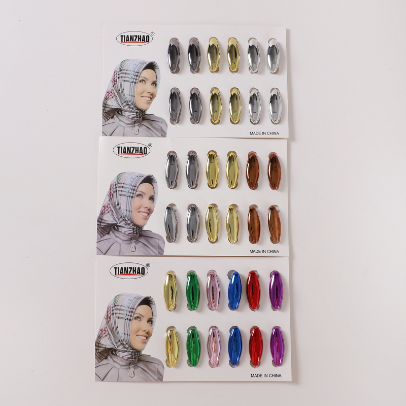 Plastic Hijab Pins Supplier - Wholesale 12pcs Colorful Safety Pin Set