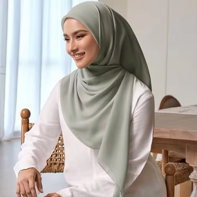 Cotton Hijab Supplier - Wholesale Solid Square Veil 110x110cm