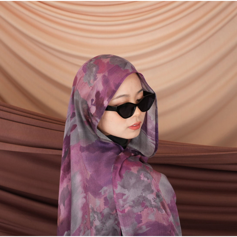 Bamboo Modal Hijab Factory - OEM Double Sided Digital Printing