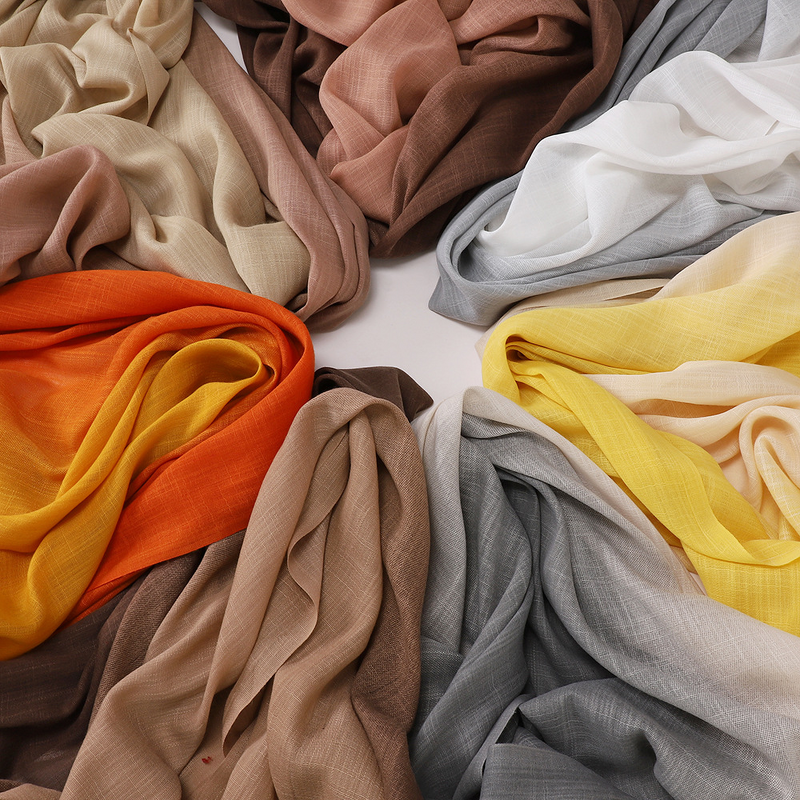 Woven Bamboo Cotton Hijab Manufacturer - Wholesale Ombre Rayon Viscose Shawl