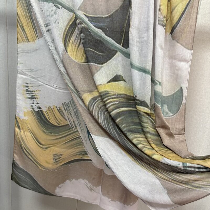 Modal Hijab Manufacturer - OEM Double Sided Floral Long Scarf