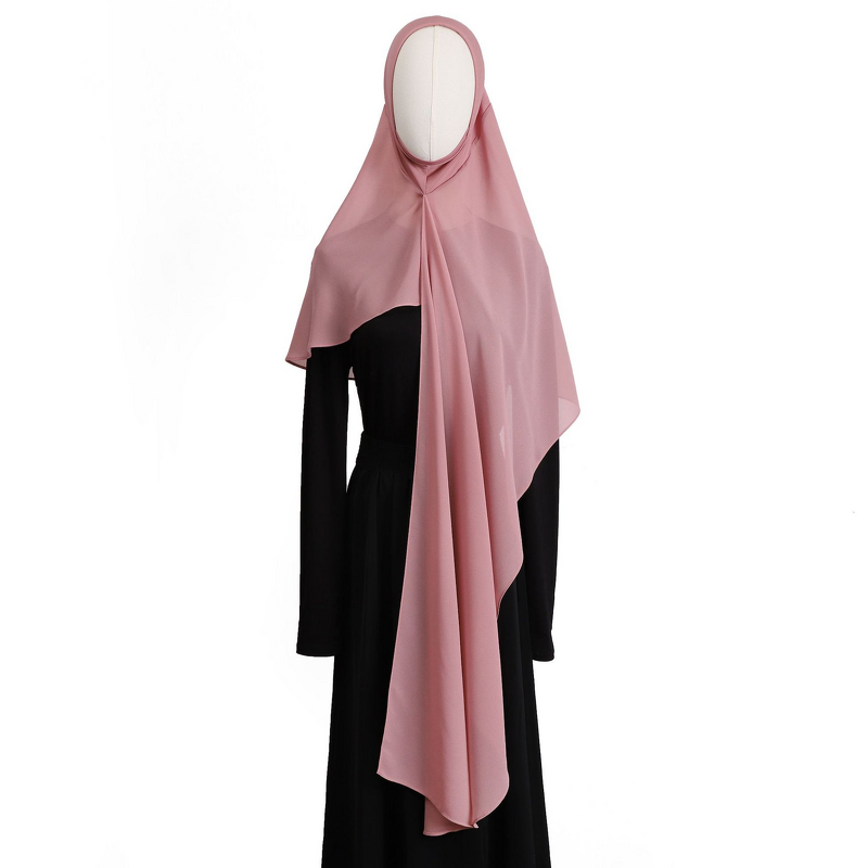 One Loop Instant Hijab Manufacturer - OEM Solid Glossy Hemp Convenient Wrap