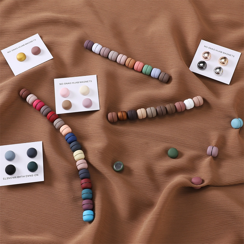 Magnetic Hijab Pins Factory - Bulk 2 Pairs No-Snag Crystal Pins